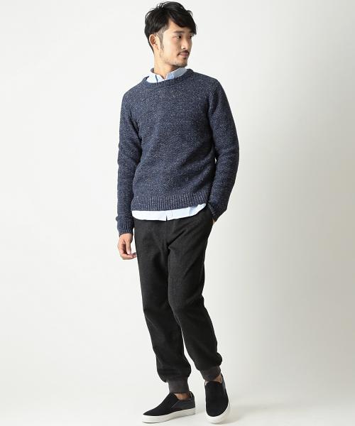 BEAMS(ビームス)の「◆BEAMS / カシミヤ 混 リブ イージーパンツ(その他パンツ・メンズ・チャコールグレー/ライトグレー/ネイビー・LARGE/MEDIUM/SMALL/X-LARGE)」の16枚目の写真