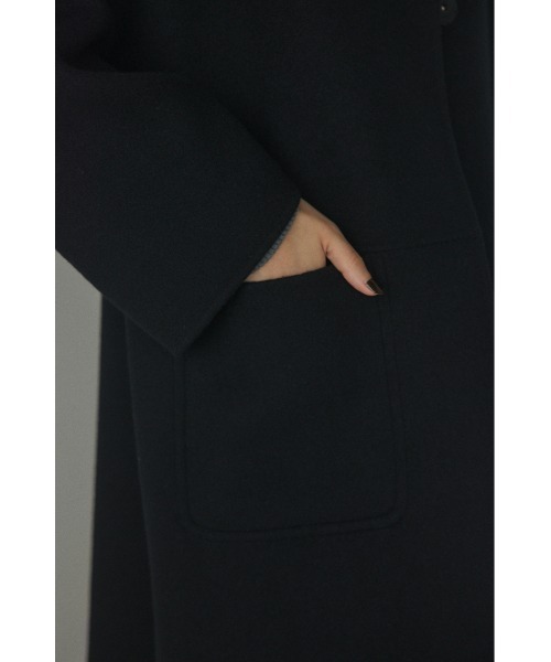 BLACK BY MOUSSY（ブラックバイマウジー）の「no collar rever coat