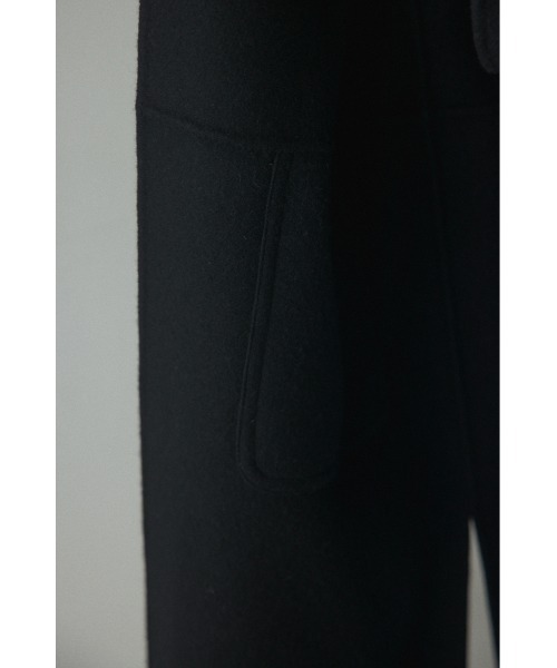 BLACK BY MOUSSY（ブラックバイマウジー）の「no collar rever coat(ノーカラーリバーコート)（ノーカラーコート・レディース・ブラック/ネイビー/グレー/ライトイエロー・1/2）」の15枚目の写真