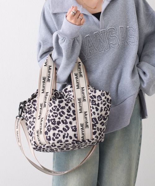 CIAOPANIC TYPY（チャオパニックティピー）の「:【MumME】ジャガードテープキルティングスクエアトートBAG（トートバッグ・レディース・ブラック/グレー/オフホワイト/シルバー/ホワイト・ONE SIZE）」の6枚目の写真