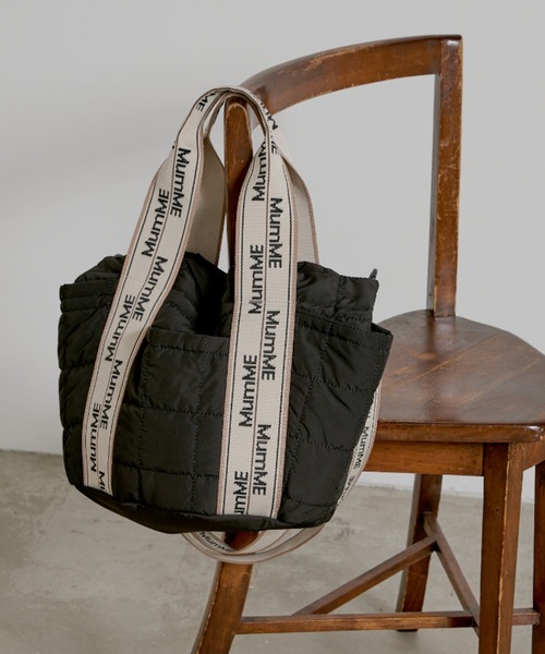 CIAOPANIC TYPY（チャオパニックティピー）の「:【MumME】ジャガードテープキルティングスクエアトートBAG（トートバッグ・レディース・ブラック/グレー/オフホワイト/シルバー/ホワイト・ONE SIZE）」の8枚目の写真