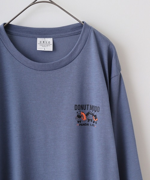 FUNALIVE(ファンアライブ)の「UVカット 吸水速乾アニマルプリント ロングスリーブTシャツ(Tシャツ/カットソー・メンズ・ホワイト/ブラック/ネイビー/ブラウン/ブルー/モカ/バーガンディー/スミクロ/ホワイト系その他2/ブラック系その他2/ブラック系その他3/ピーコックグリーン系・LL/M/L)」の11枚目の写真