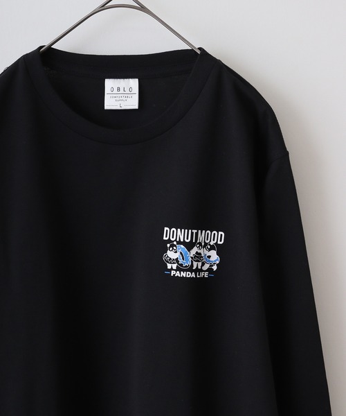 FUNALIVE(ファンアライブ)の「UVカット 吸水速乾アニマルプリント ロングスリーブTシャツ(Tシャツ/カットソー・メンズ・ホワイト/ブラック/ネイビー/ブラウン/ブルー/モカ/バーガンディー/スミクロ/ホワイト系その他2/ブラック系その他2/ブラック系その他3/ピーコックグリーン系・LL/M/L)」の6枚目の写真