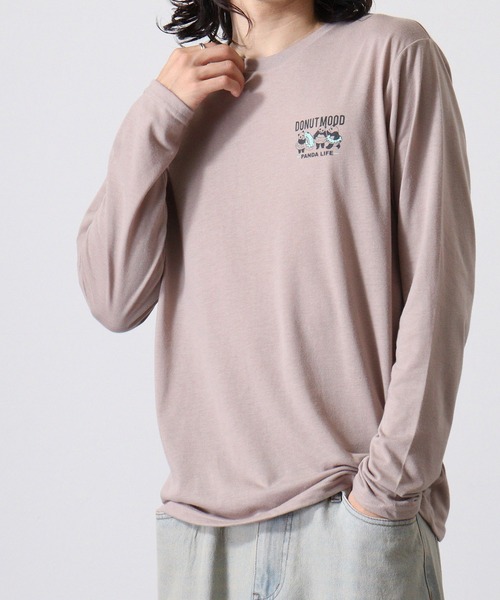 FUNALIVE(ファンアライブ)の「UVカット 吸水速乾アニマルプリント ロングスリーブTシャツ(Tシャツ/カットソー・メンズ・ホワイト/ブラック/ネイビー/ブラウン/ブルー/モカ/バーガンディー/スミクロ/ホワイト系その他2/ブラック系その他2/ブラック系その他3/ピーコックグリーン系・LL/M/L)」の15枚目の写真