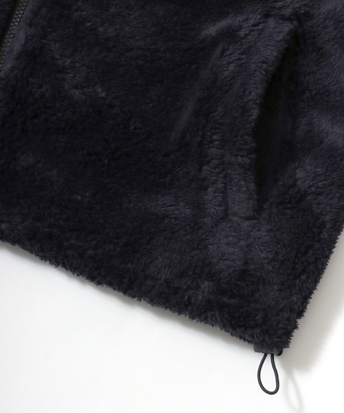 GERRY（ジェリー）の「GERRY/ジェリー オーバーサイズ ソフトボアフリース ジップアップパーカー フーディー/ボアジャケット/ボアブルゾン/レディース メンズ（ブルゾン・メンズ・アイボリー/ブラック・M/L/LL）」の15枚目の写真