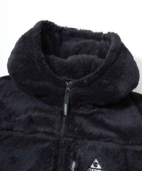 GERRY（ジェリー）の「GERRY/ジェリー オーバーサイズ ソフトボアフリース ジップアップパーカー フーディー/ボアジャケット/ボアブルゾン/レディース メンズ（ブルゾン・メンズ・アイボリー/ブラック・M/L/LL）」の9枚目の写真