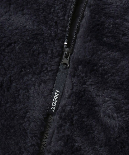 GERRY（ジェリー）の「GERRY/ジェリー オーバーサイズ ソフトボアフリース ジップアップパーカー フーディー/ボアジャケット/ボアブルゾン/レディース メンズ（ブルゾン・メンズ・アイボリー/ブラック・M/L/LL）」の11枚目の写真