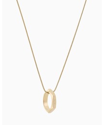 ARMANI EXCHANGE | 【A|X アルマーニ エクスチェンジ】ゴールドトーンステンレススチール　ペンダントネックレス(Gold)_AXG0136710(ネックレス)