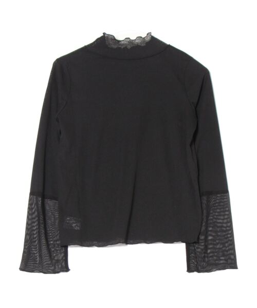 MAISON BREEZE reveur(メゾンブリーズレヴール)の「【MAISON BREEZE reveur】high neck sheer tops ハイネックシアートップス(Tシャツ/カットソー・レディース・グレイッシュベージュ/ブラック/ホワイト/レッド・FREE)」の21枚目の写真