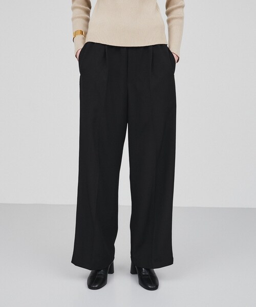 cloenc（クロエンス）の「◆【セットアップ／マシンウォッシュ】サイドラインタックワイドパンツ（その他パンツ・レディース・グレー系その他3/ナチュラル/ブラック・01/02/03）」の14枚目の写真