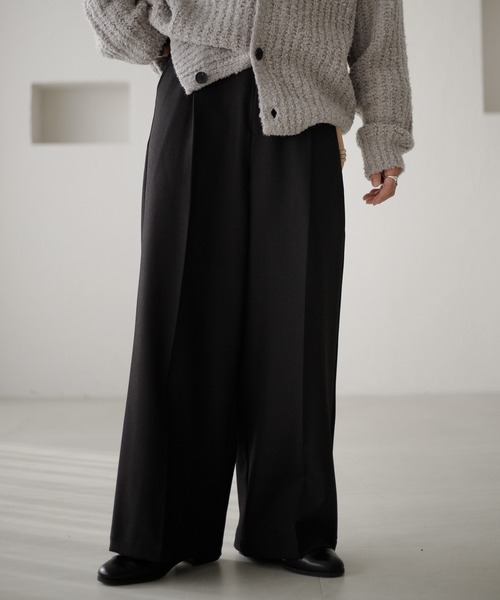 epnok（エプノック）の「センタープレスワイドバギースラックス（スラックス・メンズ・チャコールグレー/カーキ/ブラック/ブラウン/ネイビー/ネイビー系/グレー系/ブラック系・LARGE/MEDIUM/SMALL）」の22枚目の写真