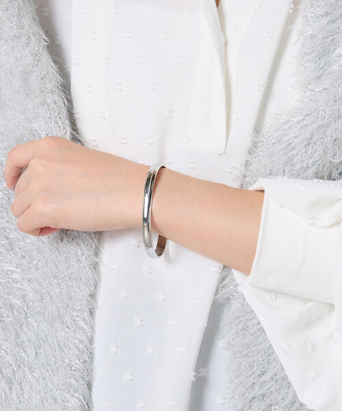 PAPILLONNER（パピヨネ）の「ステンレスプレーンブレスレット（ブレスレット・レディース・シルバー/ゴールド・FREE）」の11枚目の写真