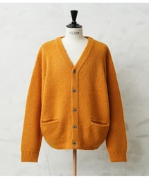 美品 ミスクロエ ポンポン モヘアニットカーディガン 長袖 マルチカラー カーディガン チェック柄 ボウタイリボン ニットカーディガン