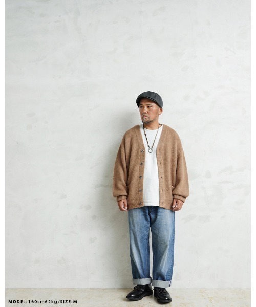 モヘアニット カーディガン SOLID WAIPER.inc【WP1072