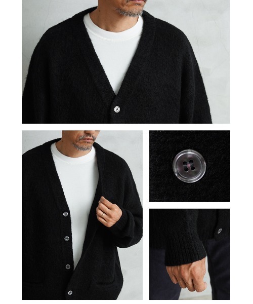 モヘアニット カーディガン SOLID WAIPER.inc【WP1072】（カーディガン