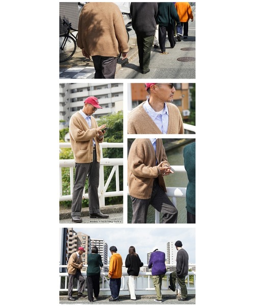 【waiper】モヘアニット カーディガン SOLID WP1072 GOLD モヘアニット カーディガン SOLID WAIPER.inc【WP1072】 モヘアニット