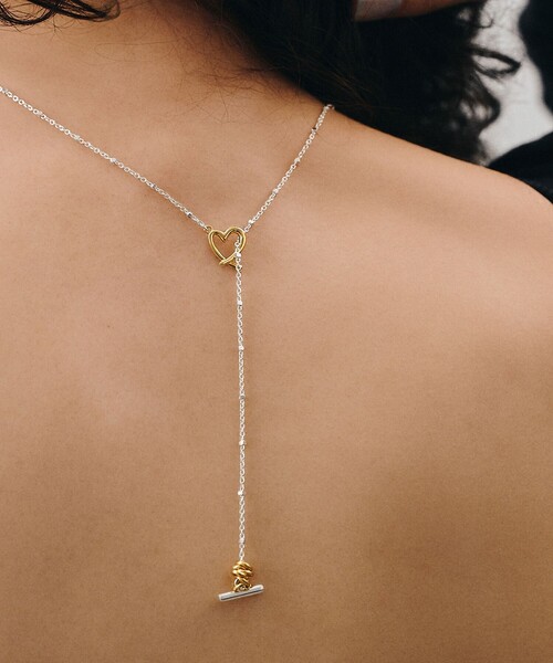 LAPUIS（ラピュイ）の「＜LAPUIS＞ラインコイル ハート ネックレス（ネックレス・レディース・その他1・FREE）」の6枚目の写真