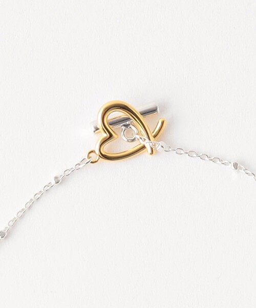 LAPUIS（ラピュイ）の「＜LAPUIS＞ラインコイル ハート ネックレス（ネックレス・レディース・その他1・FREE）」の5枚目の写真