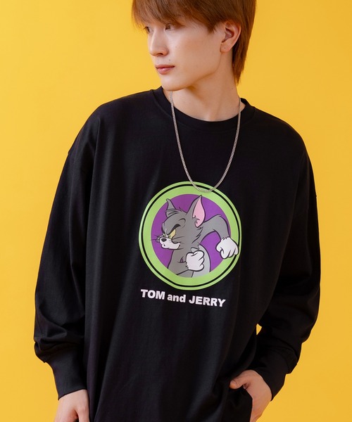 Tom&Jerry(トムアンドジェリー)の「【TOM&JERRY】プリント オーバーサイズ 長袖Tシャツ(Tシャツ/カットソー・メンズ・ホワイト系/ホワイト系1/ホワイト系2/杢グレー/パープル系/ブラック系2/ブラック系/オレンジ系1/ホワイト/グリーン/グレー系1/ベージュ系2/チャコールグレー/ホワイト系3/ホワイト系4/ホワイト系5/ホワイト系6/ブラック系4/ブラック系6/ライトグレー系5/グレー系3/グレー系6/ベージュ系/ネイビー系3/ネイビー系5/ブルー系4・MEDIUM/LARGE/X-LARGE)」の11枚目の写真