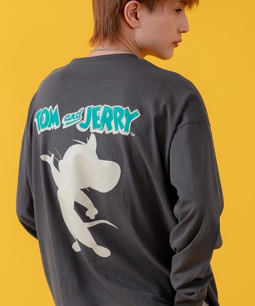 Tom&Jerry(トムアンドジェリー)の「【TOM&JERRY】プリント オーバーサイズ 長袖Tシャツ(Tシャツ/カットソー・メンズ・ホワイト系/ホワイト系1/ホワイト系2/杢グレー/パープル系/ブラック系2/ブラック系/オレンジ系1/ホワイト/グリーン/グレー系1/ベージュ系2/チャコールグレー/ホワイト系3/ホワイト系4/ホワイト系5/ホワイト系6/ブラック系4/ブラック系6/ライトグレー系5/グレー系3/グレー系6/ベージュ系/ネイビー系3/ネイビー系5/ブルー系4・MEDIUM/LARGE/X-LARGE)」の17枚目の写真