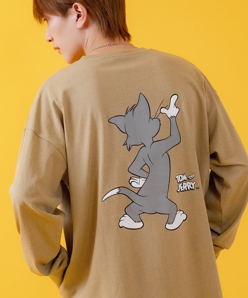 Tom&Jerry(トムアンドジェリー)の「【TOM&JERRY】プリント オーバーサイズ 長袖Tシャツ(Tシャツ/カットソー・メンズ・ホワイト系/ホワイト系1/ホワイト系2/杢グレー/パープル系/ブラック系2/ブラック系/オレンジ系1/ホワイト/グリーン/グレー系1/ベージュ系2/チャコールグレー/ホワイト系3/ホワイト系4/ホワイト系5/ホワイト系6/ブラック系4/ブラック系6/ライトグレー系5/グレー系3/グレー系6/ベージュ系/ネイビー系3/ネイビー系5/ブルー系4・MEDIUM/LARGE/X-LARGE)」の19枚目の写真