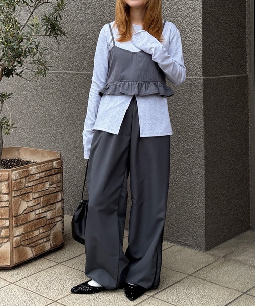 【京都限定】　FR2 撫子　サイド ロゴ ナイロン トラックパンツ シャカパン improves（インプローブス） ナイロン パンツ ユニセックス SIDEWAY