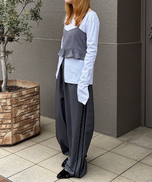 【京都限定】　FR2 撫子　サイド ロゴ ナイロン トラックパンツ シャカパン improves（インプローブス） ナイロン パンツ ユニセックス SIDEWAY
