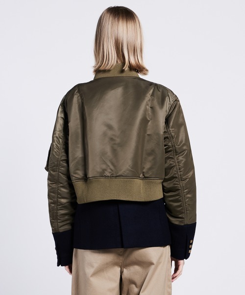 ジャケットドッキングボンバージャケット（ブルゾン）｜DOUBLE