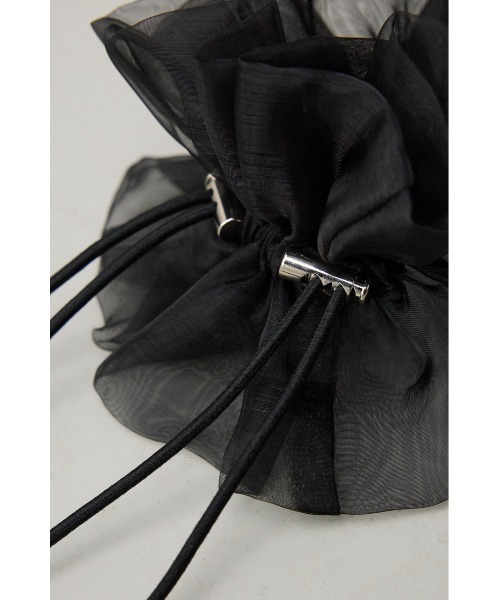 AZUL by moussy（アズールバイマウジー）の「シアードローストリングシュシュ（シュシュ・レディース・ブラック/グレー・FREE）」の8枚目の写真