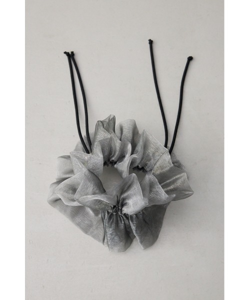 AZUL by moussy（アズールバイマウジー）の「シアードローストリングシュシュ（シュシュ・レディース・ブラック/グレー・FREE）」の13枚目の写真