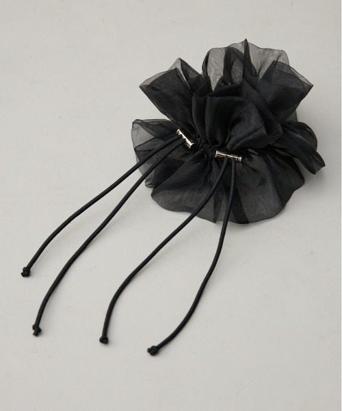 AZUL by moussy（アズールバイマウジー）の「シアードローストリングシュシュ（シュシュ・レディース・ブラック/グレー・FREE）」の17枚目の写真