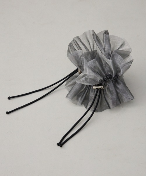 AZUL by moussy（アズールバイマウジー）の「シアードローストリングシュシュ（シュシュ・レディース・ブラック/グレー・FREE）」の18枚目の写真