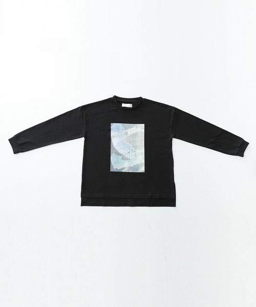 n'OrLABEL(ノアールレーベル)の「アートプリントロンT(Tシャツ/カットソー・レディース・オフホワイト/ブラック・1/2)」の19枚目の写真