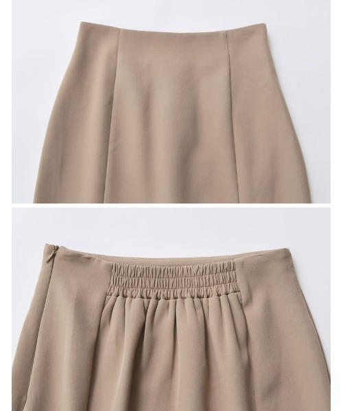 Re:EDIT（リエディ）の「[低身長/高身長サイズ有]カットツイルマーメイドスカート（スカート・レディース・ダークブラウン/ブラック/チャコールグレー/モカ・MEDIUM/TALL/LARGE/SHORT/SMALL）」の5枚目の写真