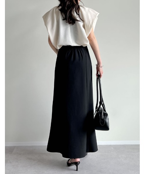 Re:EDIT（リエディ）の「[低身長/高身長サイズ有]カットツイルマーメイドスカート（スカート・レディース・ダークブラウン/ブラック/チャコールグレー/モカ・MEDIUM/TALL/LARGE/SHORT/SMALL）」の14枚目の写真