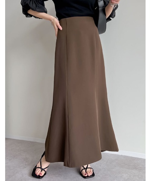 Re:EDIT（リエディ）の「[低身長/高身長サイズ有]カットツイルマーメイドスカート（スカート・レディース・ダークブラウン/ブラック/チャコールグレー/モカ・MEDIUM/TALL/LARGE/SHORT/SMALL）」の19枚目の写真