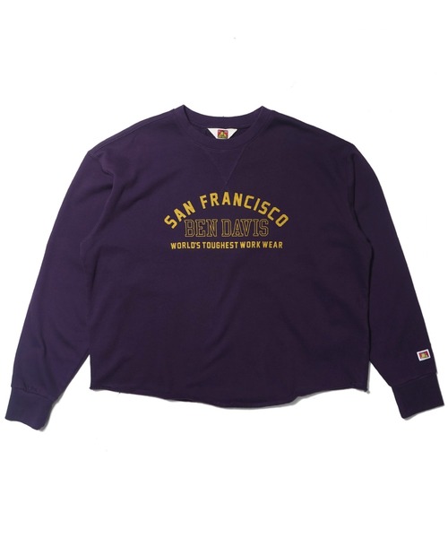 BEN DAVIS(ベンデイビス)の「《BEN DAVIS PROJECT LINE》PRINT SWEAT CREW(スウェット・メンズ・パープル/ヘザーグレー/ブラック・MEDIUM/LARGE/X-LARGE)」の10枚目の写真