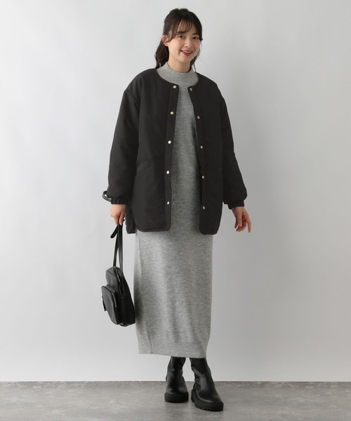 GLOBAL WORK Smile Seed Store（グローバルワーク スマイルシードストア）の「リバーシブルファーブルゾン/137938（ブルゾン・レディース・グレイッシュベージュ/ブラック・X-LARGE/MEDIUM/SMALL/LARGE）」の7枚目の写真