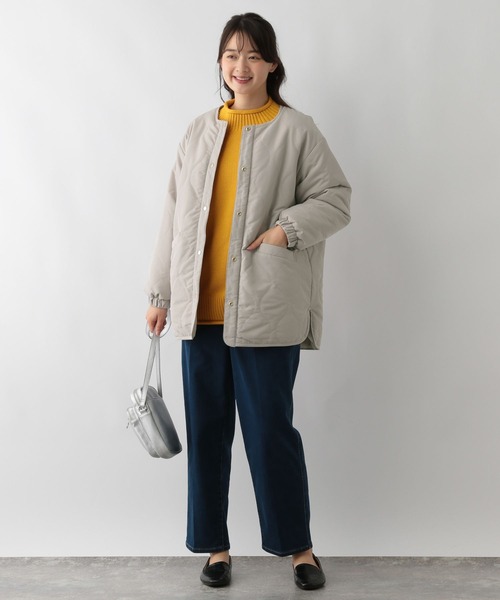 GLOBAL WORK Smile Seed Store（グローバルワーク スマイルシードストア）の「リバーシブルファーブルゾン/137938（ブルゾン・レディース・グレイッシュベージュ/ブラック・X-LARGE/MEDIUM/SMALL/LARGE）」の15枚目の写真