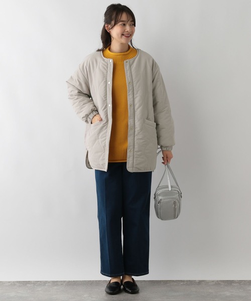 GLOBAL WORK Smile Seed Store（グローバルワーク スマイルシードストア）の「リバーシブルファーブルゾン/137938（ブルゾン・レディース・グレイッシュベージュ/ブラック・X-LARGE/MEDIUM/SMALL/LARGE）」の16枚目の写真