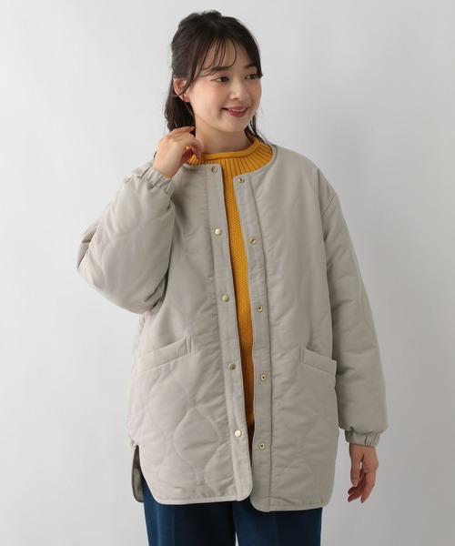 GLOBAL WORK Smile Seed Store（グローバルワーク スマイルシードストア）の「リバーシブルファーブルゾン/137938（ブルゾン・レディース・グレイッシュベージュ/ブラック・X-LARGE/MEDIUM/SMALL/LARGE）」の17枚目の写真