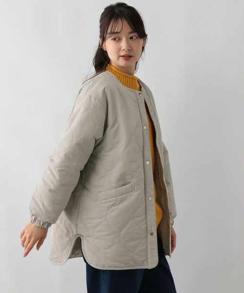 GLOBAL WORK Smile Seed Store（グローバルワーク スマイルシードストア）の「リバーシブルファーブルゾン/137938（ブルゾン・レディース・グレイッシュベージュ/ブラック・X-LARGE/MEDIUM/SMALL/LARGE）」の18枚目の写真