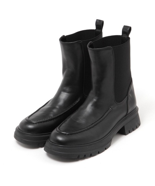 studio CLIP（スタディオクリップ）の「ブラックミドルゴアブーツ（ブーツ・レディース・ブラック・MEDIUM/LARGE）」の9枚目の写真