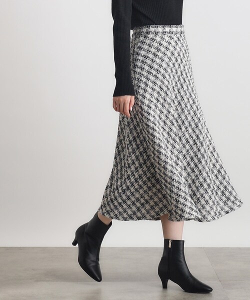 grove（グローブ）の「◆柄アソートフレアースカート（スカート・レディース・グレー系3/ネイビー系1・02/03/01/04/05）」の3枚目の写真