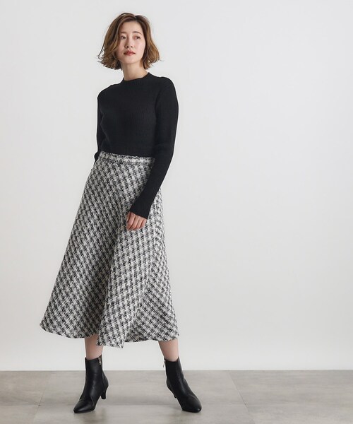 grove（グローブ）の「◆柄アソートフレアースカート（スカート・レディース・グレー系3/ネイビー系1・02/03/01/04/05）」の5枚目の写真