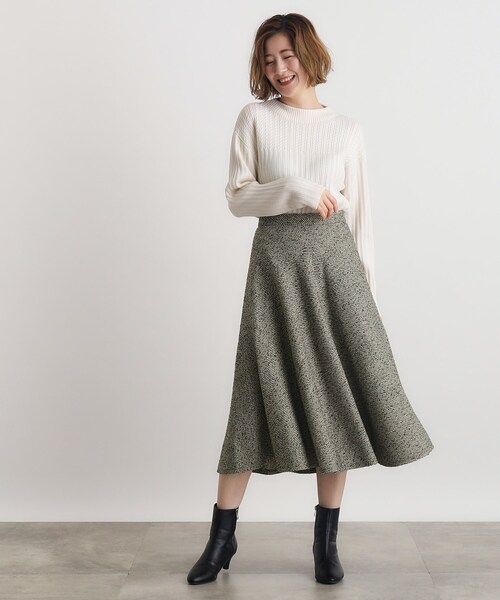 grove（グローブ）の「◆柄アソートフレアースカート（スカート・レディース・グレー系3/ネイビー系1・02/03/01/04/05）」の9枚目の写真