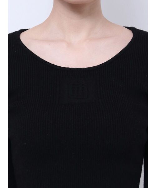 GYDA（ジェイダ）の「GYGYエンボスニットトップス（ニット/セーター・レディース・オフホワイト/ブラック/スカイブルー・FREE）」の13枚目の写真