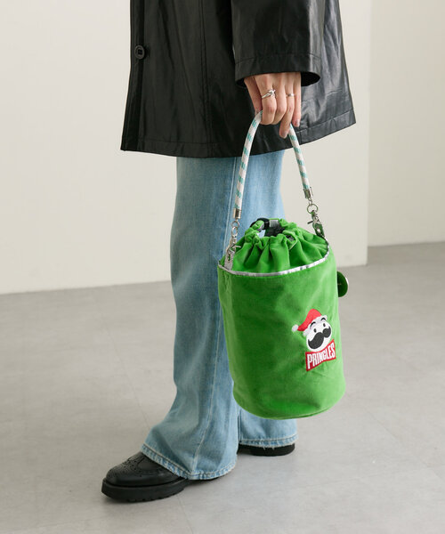 ear PAPILLONNER（イアパピヨネ）の「【プリングルズ×ear】《2way》コラボバケツショルダーバッグ（ショルダーバッグ・レディース・グリーン/レッド/イエロー・FREE）」の10枚目の写真