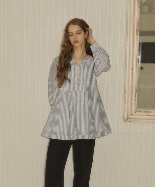 box pleated lace dress / ボックスプリーツレースドレス
