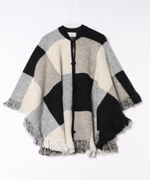 CLANE WIDE CHECK PONCHO 【公式通販】